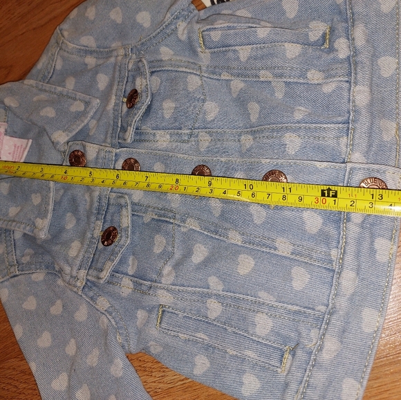Heart Patterned Jean Jacket 🩵 - Picture 2 of 4